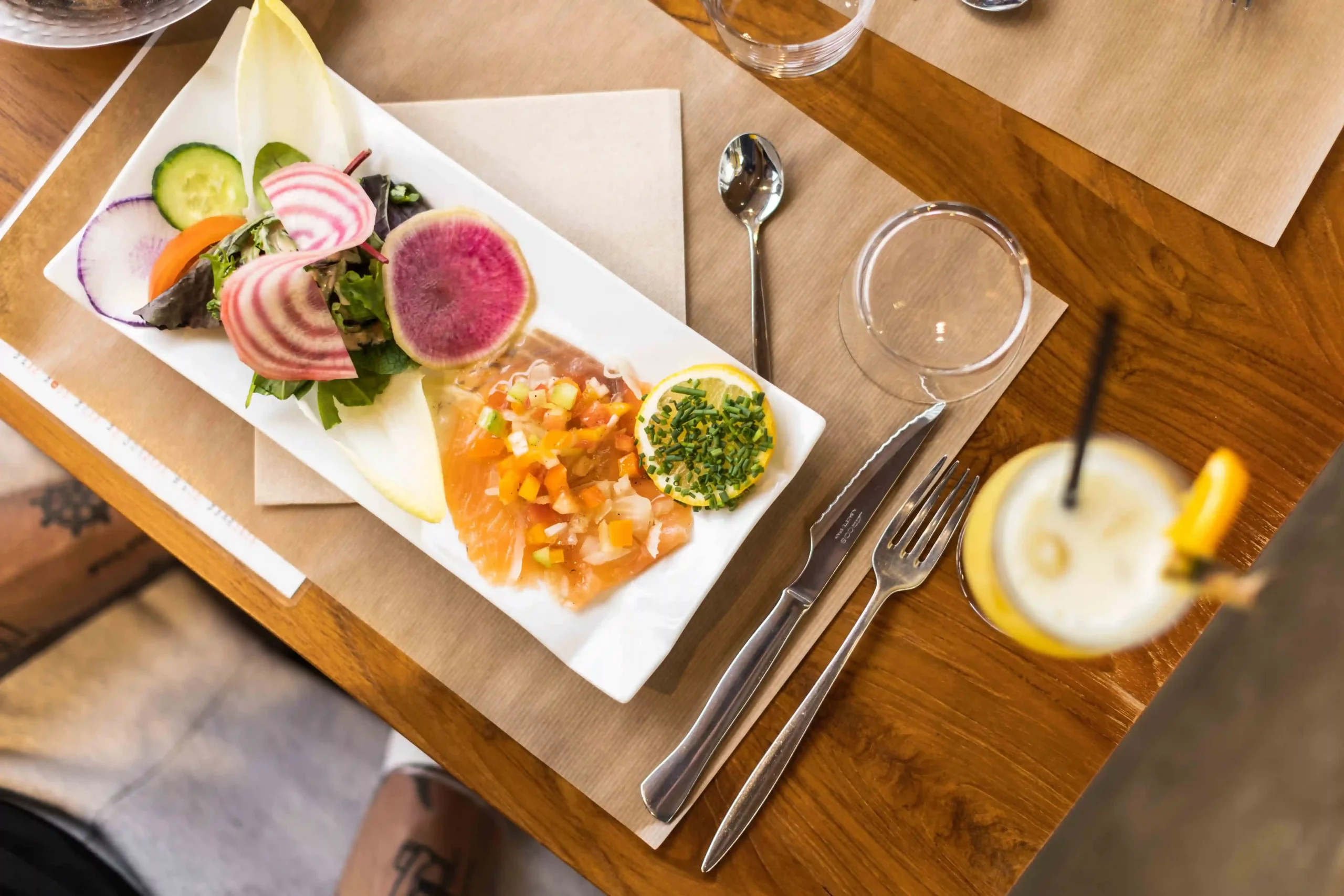 Cuisine du restaurant Balnéa