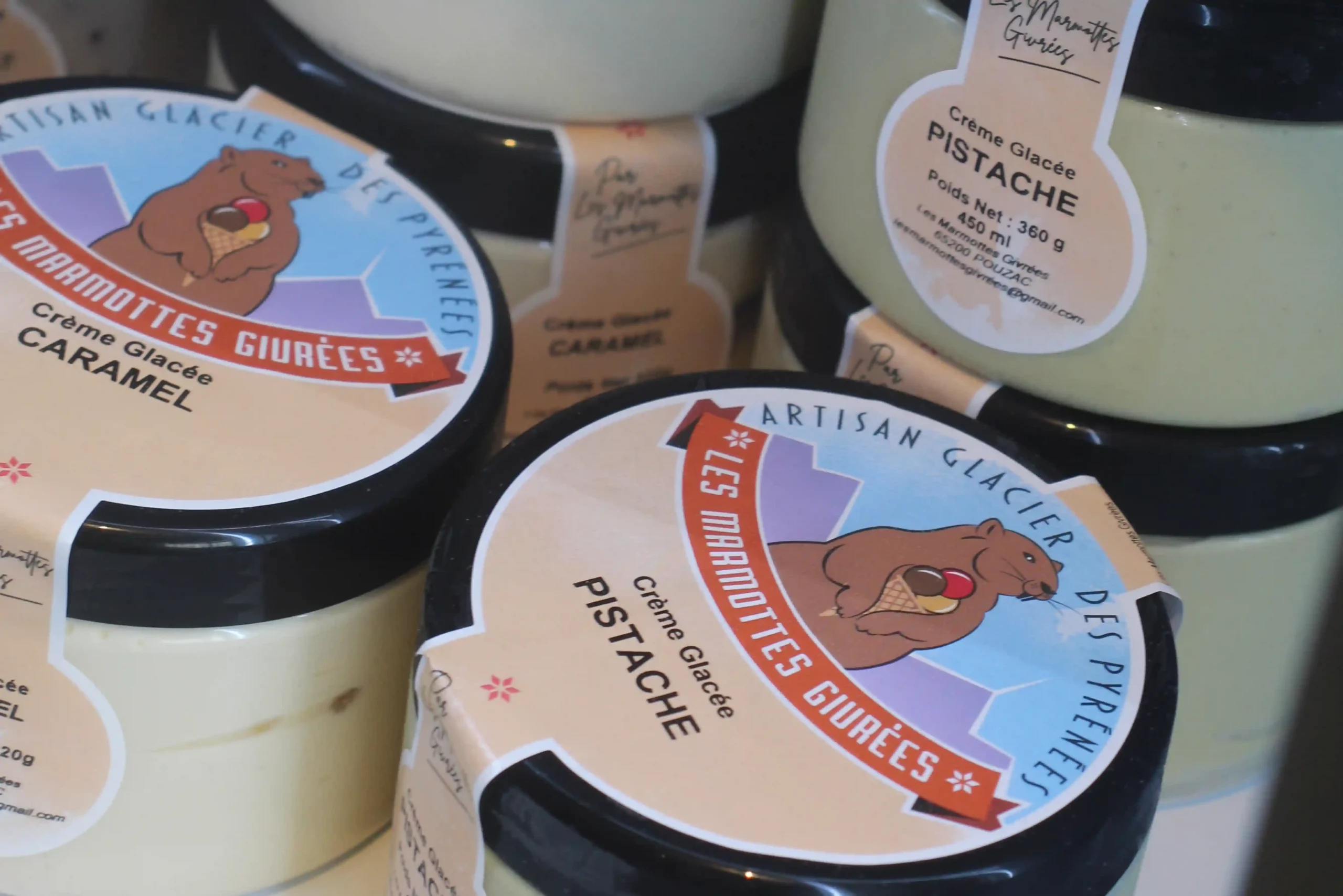 Glaces des Marmottes Givrées à Pouzac