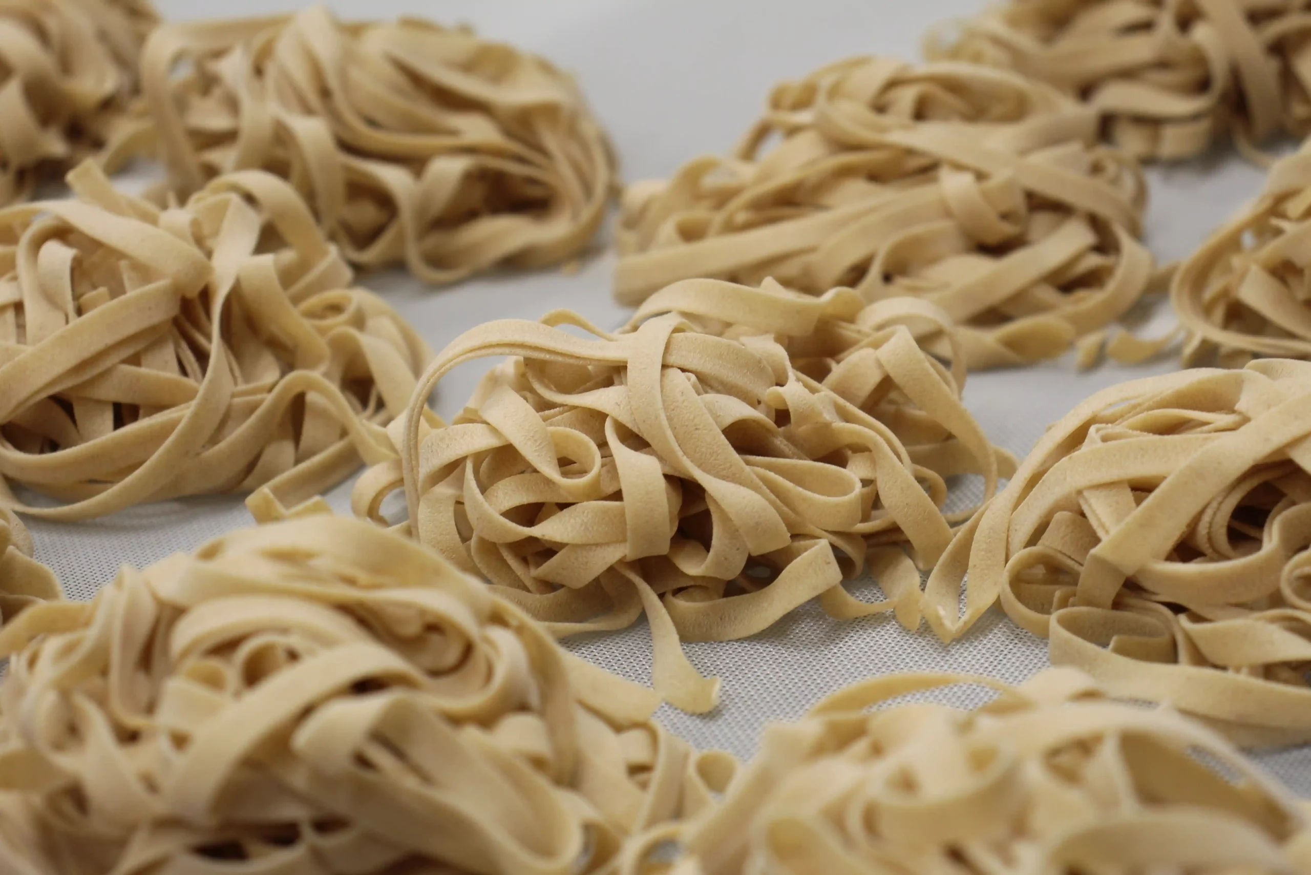 Pâtes réalisées avec des graines issues de l'agriculture