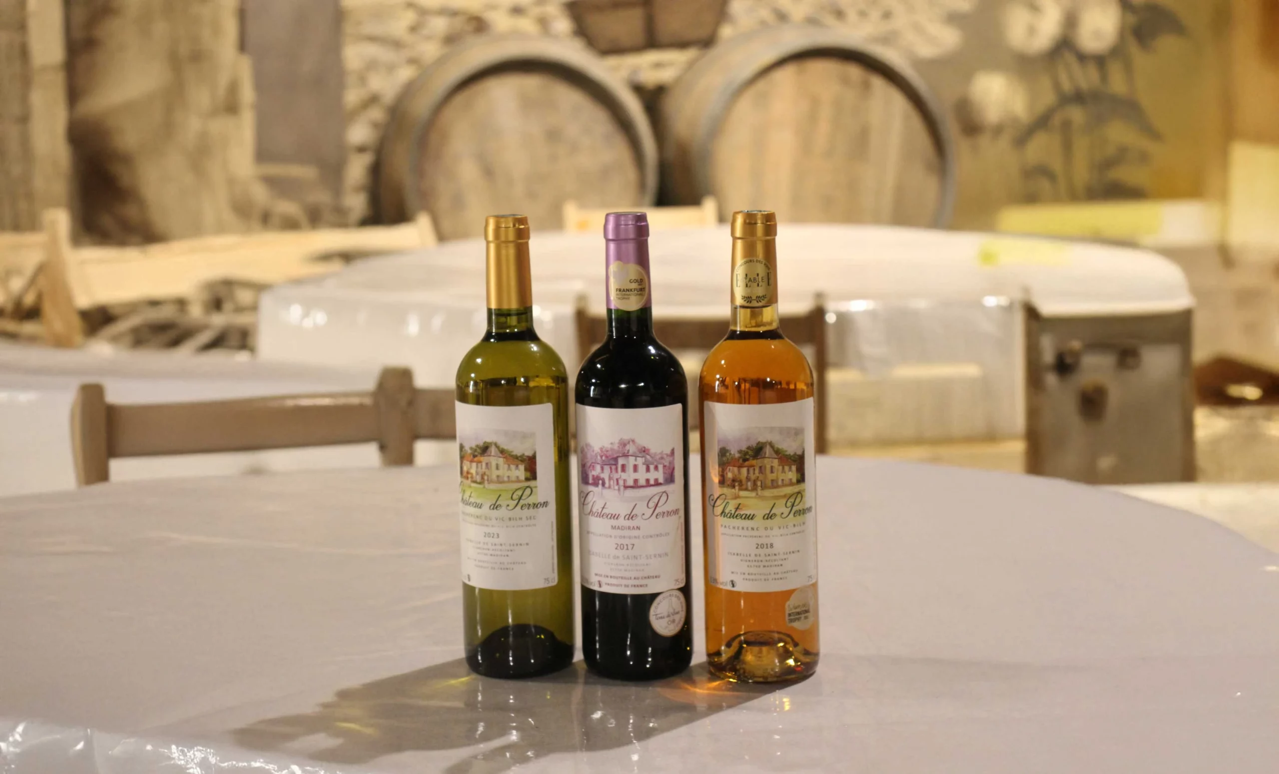 Les bouteilles du Domaine de Perron